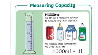 Measuring capacity  millilitres and litres [upl. by Anne-Corinne174]