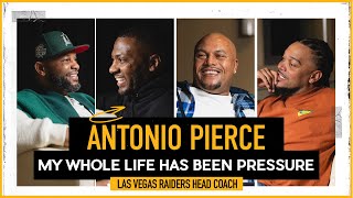 Antonio Pierce Undrafted to Super Bowl Champ to Raiders Head Coach on how to win in Vegas The Pivot [upl. by Dorr]