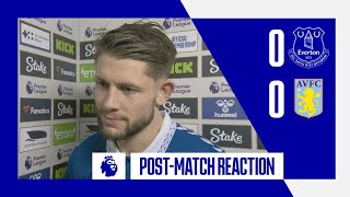 Everton 00 Aston Villa James Tarkowskis postmatch reaction [upl. by Hercule407]