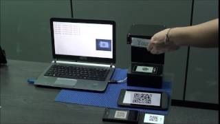 HighSpeed QR Code Scanning Box  Fun2D CBox QRCode Reader tested with Notebook [upl. by Giess]