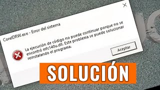 SOLUCIÓN Falta mfc140udll Error del sistema No se puede abrir el programa CorelDRW [upl. by Jeramie230]