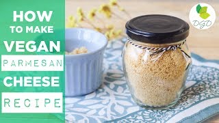 How to make VEGAN PARMESAN CHEESE 1 minute recipe [upl. by Mikahs572]