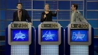 Celebrity Jeopardy  Stephen King Lynn Redgrave David Duchovny BCTV November 6 1995 [upl. by Katie]