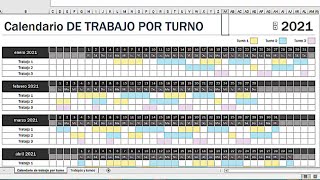 HORARIO TRABAJADORES 2023 EN EXCEL ¿COMO SE HACE [upl. by Nolyaw861]