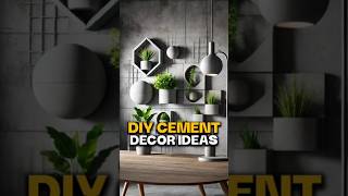 Creative DIY Cement Decor Ideas to Elevate Your Home Aesthetics on a Budget shorts short diy [upl. by Mclyman]