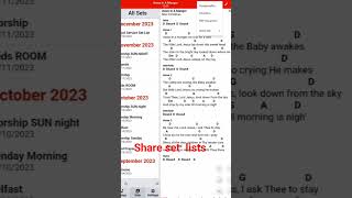 sharing sets in Song Book Pro aaronvgraham Songbookpro [upl. by Stew]