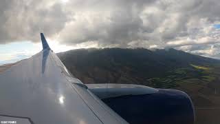 Landing at Kahului Airport in Hawaii OGG [upl. by Willumsen]