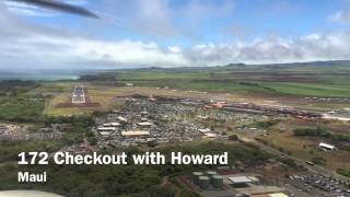 Maui Aviators Cessna 172 Checkout with Howard C [upl. by Radbun345]