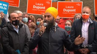 Jagmeet Singh campaigns in Port Coquitlam BC – September 19 2021 [upl. by Jacklin991]