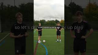 duo training session for wingers and strikers football soccer footballdrills soccerdrills fyp [upl. by Anertak]