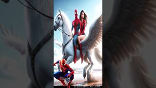 Superheroes Rides on Hippogriff💥Avengers vs DC  All Marvel Characters avengers shorts marvel dc [upl. by Kapoor]