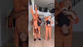 🖤🎃🧡family upsidedown challenge familychallenge halloween [upl. by Noit]