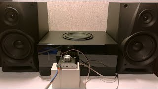 Nobsound amplifier  How to connect a subwoofer 21 surround [upl. by Nialb298]