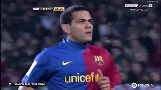 Dani Alves vs Espanyol 21022009 0809 HD 1080i [upl. by Arick300]