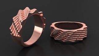 Making of Engagement Ring in Matrix 9 Cad Design Matrix Wavy ring 3D Modeling Rhino [upl. by Nnylamme982]