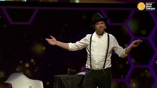 Magician Julien Magic performs at Nobel Week Dialogue 2017 The Future of Truth [upl. by Tellford713]