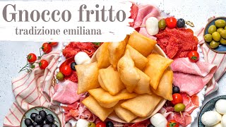 Gnocco fritto lievitato fritto perfetto come aperitivo o antipasto da servire con salumi e formaggi [upl. by Heydon]