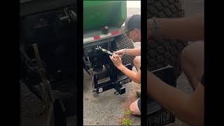 Installing heavy hitch 3 point hitch  Weight holder on my Sears Craftsman FF24 [upl. by Redford]