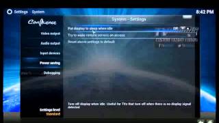 XBMC Configuration system settings [upl. by Ahseniuq]