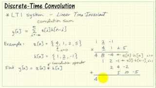 Discretetime convolution sum and example [upl. by Jahn]