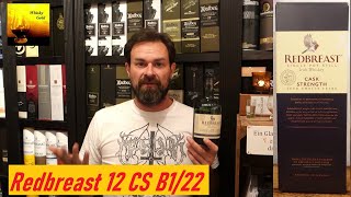 Redbreast 12 Cask Strength  Batch B122 Whisky Verkostung Nr753 [upl. by Nesyrb254]