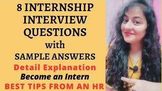 Internship Interview Questions and Answers internship hrinterview hr intern readytogetupdate [upl. by Jegger]