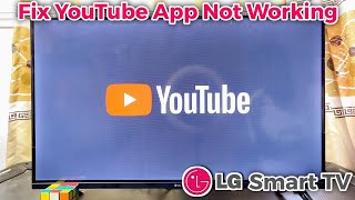 YouTube App Not Working on LG TV  How to Fix [upl. by Aubarta]