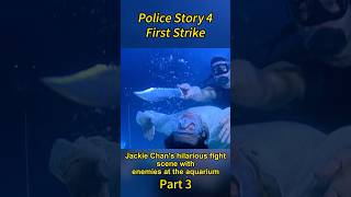 Jackie Chans hilarious fight scene withenemies at the aquarium movie film shorts [upl. by Aihc]