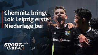 Erste Saisonniederlage Lok Leipzig verzweifelt am Chemnitzer FC  Sport im Osten  MDR [upl. by Curson]