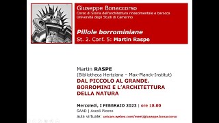 MARTIN RASPE Borromini e l’architettura della natura [upl. by Kind]