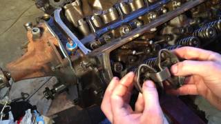 Installing pushrods and rocker arms [upl. by Qooraf]