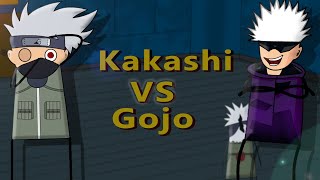 Ju Jutsu Kaisen Vs Naruto Ft  Kakashi Vs Gojo  Hindi Animation [upl. by Utham]