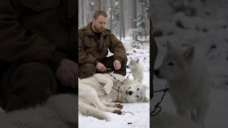 The touching story of a man rescuing an injured white wolf [upl. by Keverian723]