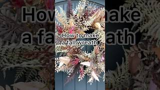 How to make a fall wreath step by step wreath diyfallwreath wreathmaker falldecor [upl. by Yobybab]