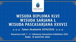 Wisuda Daring Universitas Mercu Buana Sesi 2 Rabu 19 Agustus 2020 [upl. by Annaet]