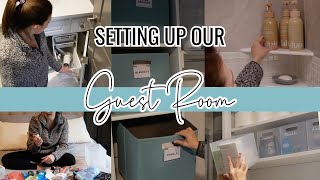 ORGANIZING OUR GUEST ROOM  Hotel Like Guest Room  Prepare for House Guests [upl. by Ailana]