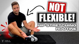 8 Minute Hip Stretching Routine For People Who AREN’T Flexible [upl. by Marybelle]