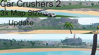 Roblox Car Crushers 2 New Map Update is HUGE [upl. by Avlem]