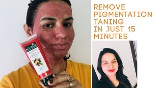 biotique bio fruit whitening depigmentation amp tan removal face pack review amp demo [upl. by Aile]