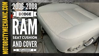 20062008 Dodge Ram truck lower seat cushion and cover replacement [upl. by Kal]