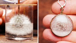 A unique piece of jewelry Dandelion in Epoxy resin [upl. by Solley586]