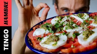 Ensalada de Tomate Mozarella y Pesto [upl. by Gray]