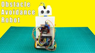 Obstacle avoidance robot with Arduino UNO and L298N motor driver boardSubscribe to my channel [upl. by Simmons907]