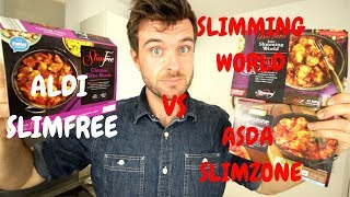 Slimming World vs Aldi Slimfree vs Asda Slimzone ready meals  Weigh In Time [upl. by Akenot]