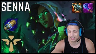 💥 Tyler1 TRYING OUT FIRST STRIKE ON SENNA  Senna Support Gameplay  Preseason 12 ᴴᴰ [upl. by Survance]