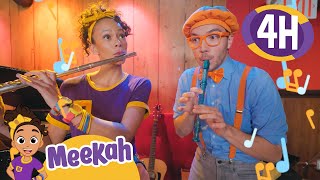 Blippi and Meekah Rhyme at Rockwood  4 HOURS OF MEEKAH  Educational Videos for Kids [upl. by Rosabella]