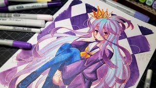 Coloring Shiro No Game No Life Fanart [upl. by Fancy956]