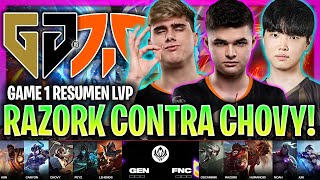 FNATIC SE ENFRENTA AL MEJOR GEN DE CHOVY BRUTAL  GEN vs FNC Game 1 RESUMEN MSI 2024 ESPAÑOL LVP [upl. by Earleen]