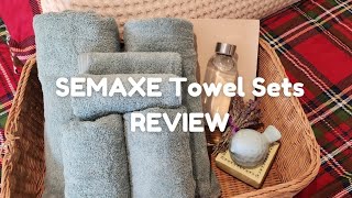 SEMAXE Fluffy Organic Towels Review Its Time To Restock Towels for Holiday Guests [upl. by Etterrag]