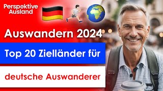 Flucht aus Deutschland Top 20 Auswandererziele der Deutschen 2024 [upl. by Enitsirk]